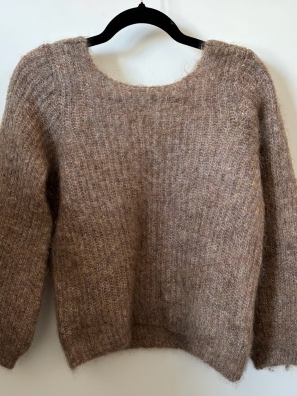Sezane Lucy Ballon Sleeve Kid Mohair Jumper - Picture 3 of 8